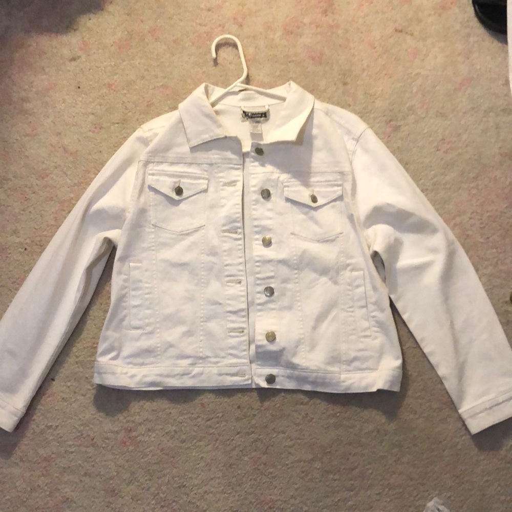 White Jean jacket , Route 66, XL jean